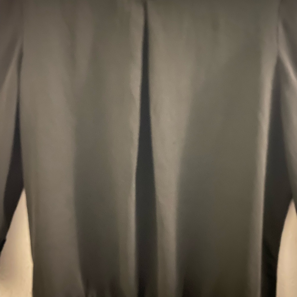 Large black Zac & Rachel womens blouse with bell sleeves